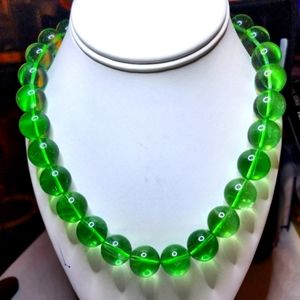 Green Flourite Gemstone Necklace